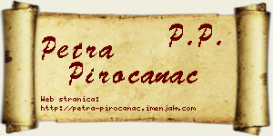 Petra Piroćanac vizit kartica